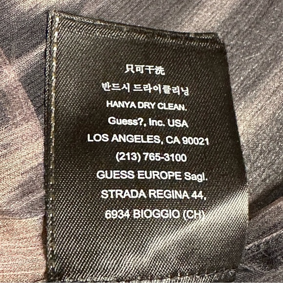 Guess by Marciano 100% Silk Chiffon Long Sleeve Mulitcolo Pullover Tunic - Picture 8 of 9